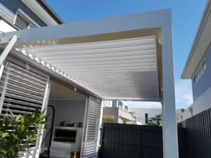 Lumex Louvred Roof System Outdoors
