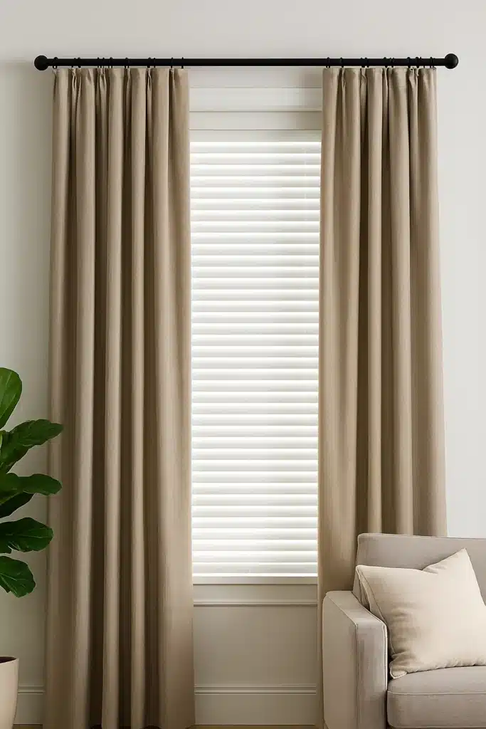 How-Pair-Curtains-and-Blinds-Together