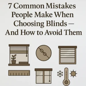 7 Common Mistakes People Make When Choosing Blinds - And How to Avoid Them