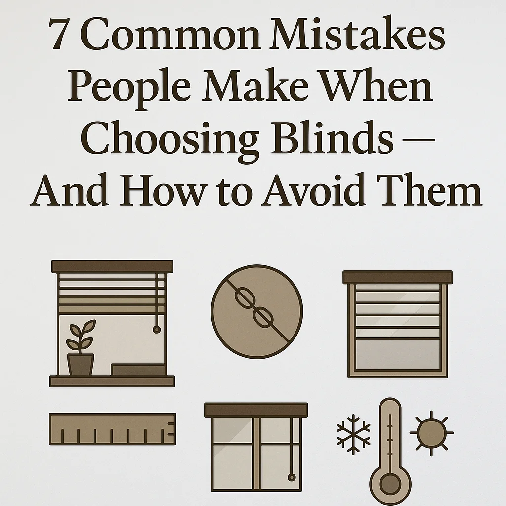 7 Common Mistakes People Make When Choosing Blinds - And How to Avoid Them