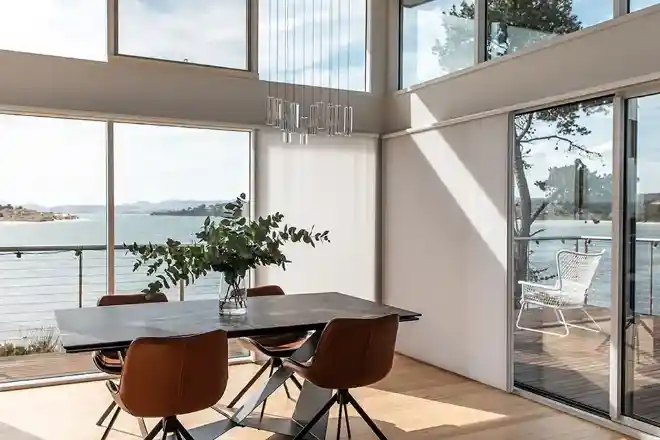 Honeycomb Blinds in Living Room